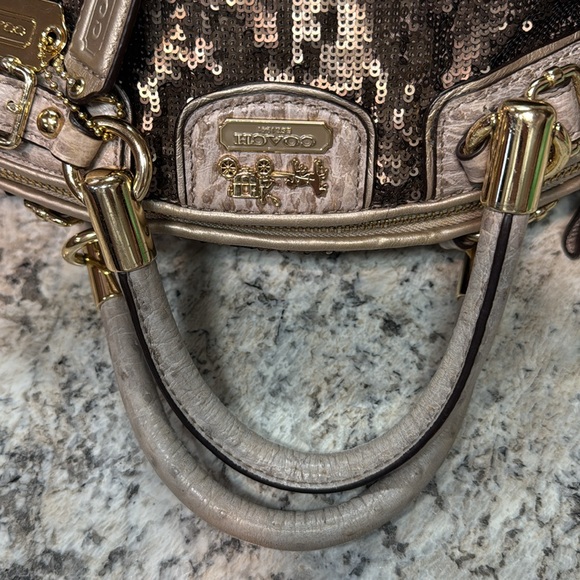 EUC✨COACH MADISON SOPHIA SEQUIN MINI SATCHEL NO CALLOUTS - Picture 7 of 8